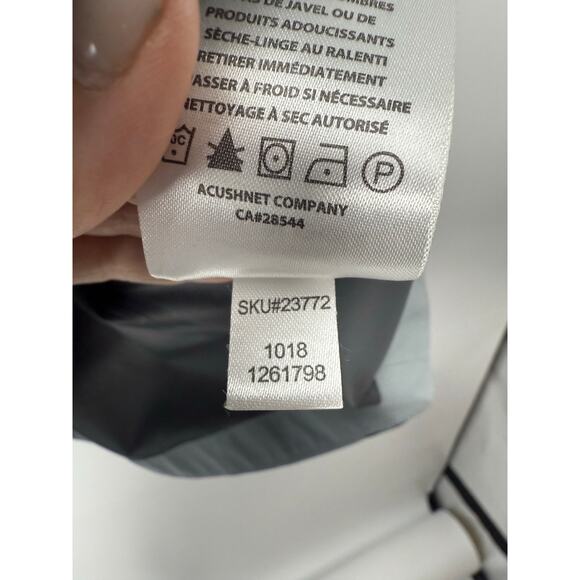 FootJoy DryJoys HydroLite Full-Zip Golf Rain Jacket Men’s Size Large Gray Black - Picture 8 of 8